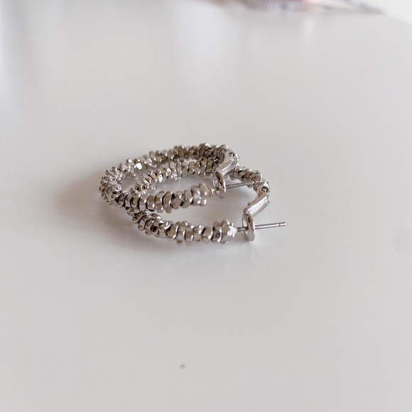Silver Hoops - Picture 1 of 4